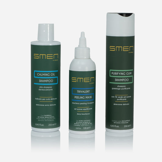 Kit per capelli per forfora grassa SMEN