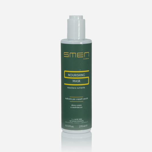 Maschera ristrutturante e nutriente SMEN con Aloe Vera per capelli secchi